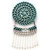 Image 1 : Zuni Turquoise Sterling Silver Hangers Pendant & Pin - Octavius & Irma Seowtewa