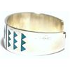 Image 2 : Zuni Turquoise Buffalo Sterling Silver Cuff Bracelet - Rudell & Nancy Laconsello