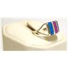 Image 2 : Zuni Multi-Color Opal Inlay Sterling Silver Women's Ring - Cheryl Siutza