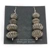 Image 1 : Navajo Sterling Silver Shells French Hook Earrings