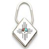 Image 1 : Zuni Multi-Stone Sun Keyring - Hustito