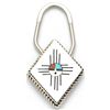 Image 1 : Zuni Multi-Stone Sun Keyring - Hustito