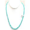 Image 1 : Navajo # 8 Number Eight Turquoise Sterling Silver Necklace