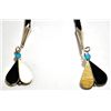 Image 2 : Zuni Golden Mother of Pearl Inlay Thunderbird Bolo - Rosie Tekala