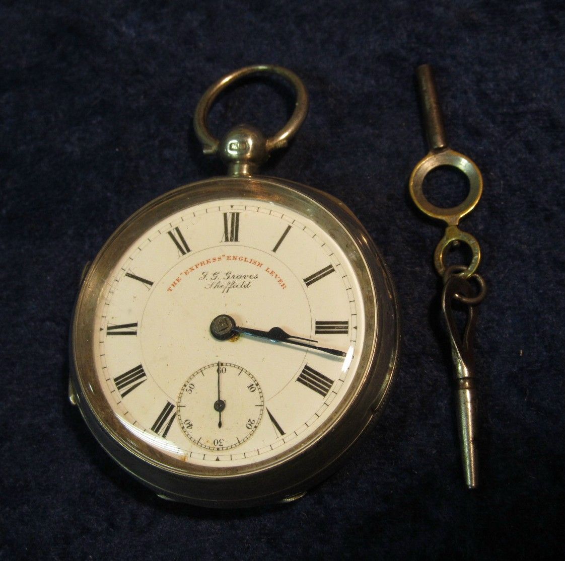 1517 J G Graves Sheffield Express English Lever Key Wound