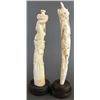 Image 2 : TWO CARVED AFRICAN IVORY FIGURES