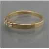 Image 2 : GOLD WEDDING BAND WITH THREE DIAMONDS