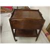 Image 1 : OAK TEA CART