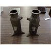Image 1 : TWO CAST METAL VASES