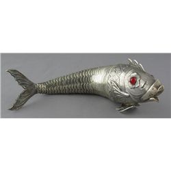 FINELY ARTICULATED DUTCH SILVER FISH