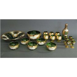 VICTORIAN CZECHOSLOVAKIAN GLASS SET
