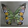 Image 1 : TIFFANY STYLE BUTTERFLY GLASS PANEL