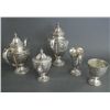 Image 2 : ANSTON ORNATELY CHASED STERLING TEA SET