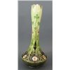 Image 3 : PORCELAIN ART NOUVEAU FLORAL DECORATED VASE