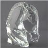 Image 1 : BACCARAT CRYSTAL HORSE HEAD FIGURINE