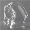 Image 2 : BACCARAT CRYSTAL HORSE HEAD FIGURINE