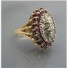 Image 2 : RUBY & DIAMOND FLOWER BURST RING