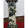 Image 2 : TWO MAJOLICA STYLE JARDINAIRES ON PEDESTALS