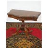 Image 1 : VICTORIAN WALNUT FOLD-OVER CARD TABLE