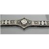 Image 1 : LADIES FILIGREE DIAMOND AND SAPPHIRE LINK BRACELET