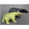 Image 1 : TWO INUIT POLAR BEAR SCULPTURES