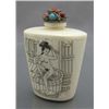 Image 2 : BONE SCRIMSHAW SCENT BOTTLE