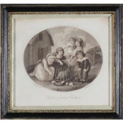 FRAMED VICTORIAN PRINT