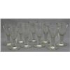 Image 1 : VICTORIAN PANEL CUT PRESSED GLASS CORDIALS