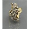 Image 1 : DLADIES DIAMOND CLUSTER GOLD RING