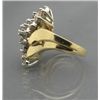 Image 3 : DLADIES DIAMOND CLUSTER GOLD RING