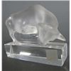 Image 1 : LALIQUE CRYSTAL TOUREAU BULL PAPERWEIGHT