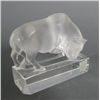 Image 2 : LALIQUE CRYSTAL TOUREAU BULL PAPERWEIGHT