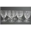 Image 1 : WATERFORD COLLEEN PATTERN CLARET WINE GLASSES