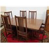 Image 1 : HARVEST HOUSE CRAFTSMEN MISSION OAK DINING SET