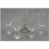 Image 1 : VICTORIAN PANEL CUT PRESSED GLASS CORDIALS