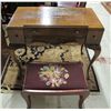 Image 2 : LIFT TOP DESK WITH MATCHING STOOL