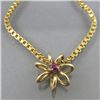 Image 3 : FLORAL MOTIF BRACELET & PENDANT SET