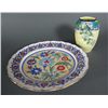 Image 1 : DOULTON VASE AND KUTAHYA PORCELAIN PLATE