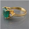 Image 2 : EMERALD & DIAMOND DRESS RING