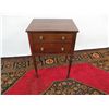 Image 1 : TWO DRAWER MAHOGANY SIDE TABLE