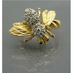 DIAMOND BUMBLE BEE RING/BROOCH