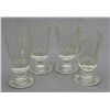 Image 1 : VICTORIAN PANEL SIDED PRESSED GLASS CORDIALS