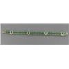 Image 2 : DIAMOND & EMERALD TWIN-LINK DRESS BRACELET