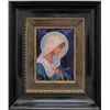 Image 1 : LIMOGES ENAMELED COPPER PLAQUE of the VIRGIN MARY