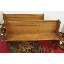 TWO PINE CHURCH PEWS