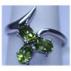 Image 1 : 15.50 CTW PERIDOT RING .925 STERLING SILVER