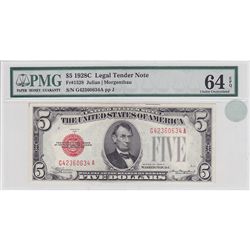 1928C $5 Legal Tender Note, UNC64