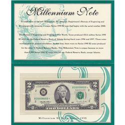 1995 $2 Star Millenium Note, New York, NY