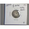 Image 1 : 1870 1/2 DIME