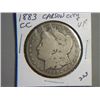 Image 1 : 1883 CC MORGAN DOLLAR